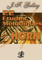 22 Etudes Melodiques French Horn Book cover